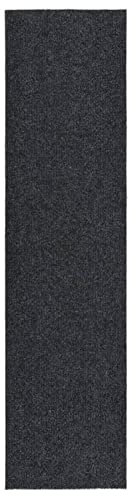 LAPOOH Alfombra de Pasillo, Alfombra Cocina, Alfombra Antifatiga, Alfombra Cocina Antideslizante, atrapa Suciedad 100x400 cm Gris Antracita