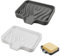 YoHyien 2 Piezas Jabonera de Silicona, Jabonera con Drenaje, Jabonera Esponja, Jaboneras para Pastillas de Jabon, Diseño Antideslizante para Baño, Cocina, Ducha (Blanca + Gris)