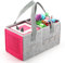 OUKNAK Carrying Case for Tonies Starter Set & Storage Bag for Tonies Figurine, Home Outdoor Hand Bag for Tonies Audio Player and Dolls Musical Toy Folding Bag for Kids Toniebox Accessories (Pink)
