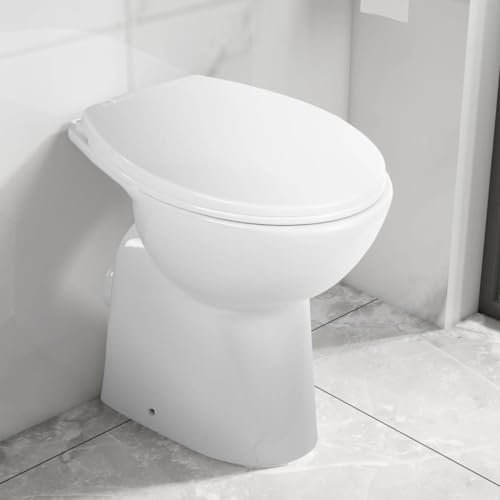 Home Outdoor OthersHigh Randlose Toilette Softclose 7 cm höher Keramik weiß