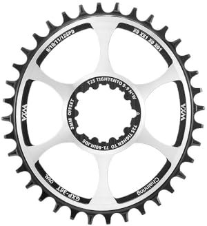 wanhaoaony Platos para Bicicletas Plato Redondo Ovalado 1mm 3mm 6mm Montaje Directo Offset ForSram XX1 X01 X1 X0 X9,30T 32T 34T 36T 38T 40T MTB Bicicleta de Carretera (Color : Offset 3mm 36T)