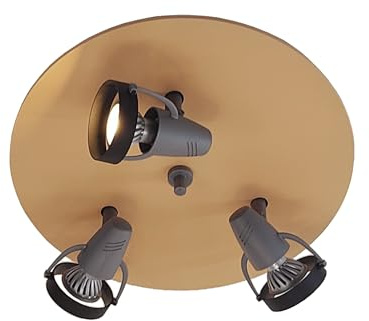 Niermann Standby Strahler Blumenwiese, rosa3 x GU10, max. 35 Watt, Made in Germany, verstellbare Strahler, Spots, Kinderleuchte, Kinderlampe (PeachFuzz)