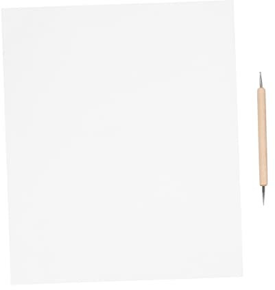 CORHAD 10 Stück Nähtransferpapier Kohlepapier Mit Prägestift Transparent Kopierpapier Für Kreuzstich Und Handarbeiten