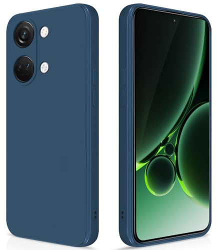 GiiYoon Hülle für OnePlus Nord 3, Blau | Silicone Case, Seidig Weiches Gefühl, Stoßschutz, Kratzfest, Mikrofaser-Innenfutter