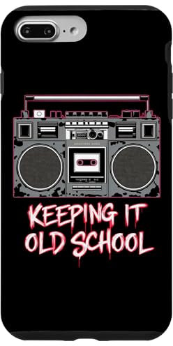 Hülle für iPhone 7 Plus/8 Plus Keeping It Old School Retro 80er Jahre Boombox Vintage