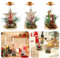 ADERTOS 3 Stück Weihnachten Kerzenständer Gold Weihnachtlicher Kerzenständer Metall 15cm Hoch Kerzenständer Schneeflocken Elch Sterne Stile Stabkerzenhalter Weihnachten Tischdeko für Candle Stabkerze