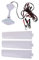Ventilador de techo portátil de 12 V de 19.7 pulgadas/27.5 pulgadas, mini ventilador de techo colgante de 3 hojas para acampar al aire libre