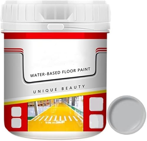 Floor Paint, Quick-Dry Anti-Slip Water-Based Floor Paint, Waterproof Epoxy Floor Paint, Water-Based Garage Floor Paint Epoxy Floor Paint (Grey)