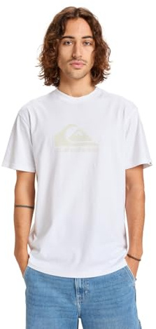 Quiksilver Ev Comp Logo - T-Shirt à Manches Courtes - Homme - L - Blanc