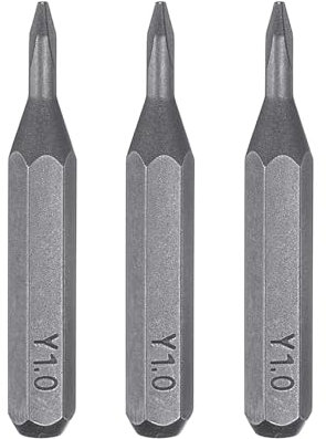 sourcing map 3pcs Y1.0 Tri Wings Cacciavite Bit 5/32 Hex Shank 28mm/1.1 Lunghezza Magnetico 3 Punto Testa a Y Hex Bit S2 Acciaio Cacciavite Bit per Impact Electric Screw Driver Utensili Elettrici