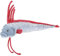 YUBEIER Oarfish Plüschtier, Realistisch, Grauer Oarfish, Bandfisch, Chimäre, Stofftiere, 61 cm, Meeresbewohner, König des Herings, Meerestier, Spielzeug, Geschenke for Kinder