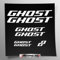 Stickersland® Aufkleber-Set kompatibel mit Rahmen Ghost MTB Mountainbike und Helm | Aufkleber-Aufkleber für Fahrrad Schriftzug Logos | Stickersland® (matt weiß)