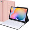 Custodia Tastiera per Samsung Galaxy Tab S6 Lite 2020 10,4, Tastiera Bluetooth Staccabile QWERTY Italiana per Samsung Galaxy Tab S6 Lite 10,4, Smart Cover Supporta Auto Wake/Sleep (Rosa Chiaro)