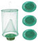 Piège à Mouches Suspendu 4 pièces 16 x 9 x 9 Pouces Pliable réutilisable piège à Mouches Filet Portable visuel Attrape- pour écurie Ferme extérieur Attrape-