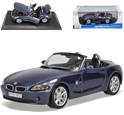 B*M*W Z4 E85 Cabrio Dunkel Blau Roadster 2002-2008 1/18 Modell Auto