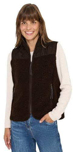 CECIL Teddy-Weste mit Steppdetails tartufo brown L