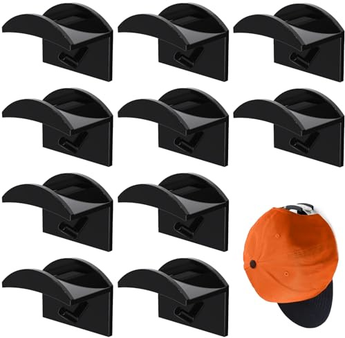 10 Stück Cap Halterung Wand,Basecap Halterung Wand,Mützen Aufbewahrung
