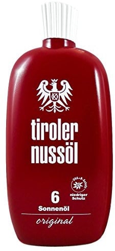 Tiroler Nussöl Sonnenöl original wasserfest LSF 6, 1er Pack (1 x 75 ml)