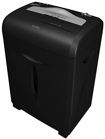 Q-Connect Q12cc Cross Cut Shredder,Black