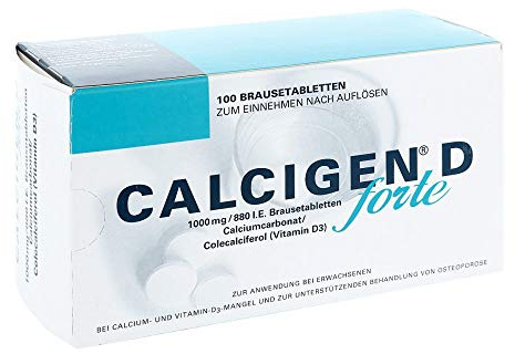 CALCIGEN D forte 1000 mg/880 I.E. Brausetabletten 100 St