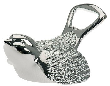 silberäffchen.de Flaschenöffner 'Spatz' - Metall, Silber, Hochglanzpoliert