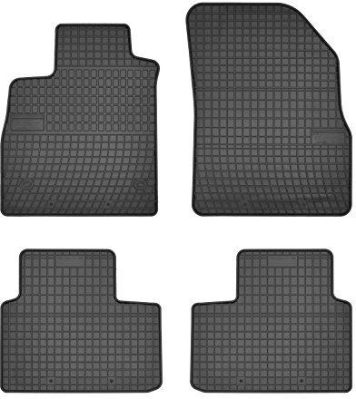 FROGUM 547020 Fußmatten Set Gummimatten Vorne und Hinten schwarz