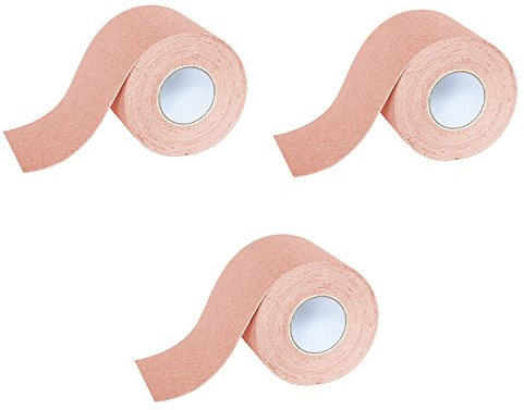 K-Active Kinesiologie Tape GENTLE mit STRATAGEL® Klebertechnologie für empfindliche Haut, 50 mm x 5 m, 3 Rollen