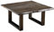 Massiv Couchtisch Baumkante Freeform Freeform 90x90cm #0317 Sheesham Möbel Plattenstärke 3,5cm