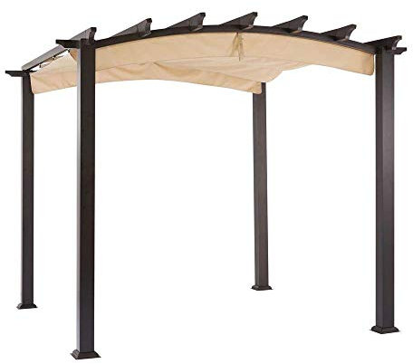 Garden Winds Replacement Canopy for The Hampton Bay Arched Pergola - Standard 350 - Beige