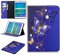LMFULM® Tablet Étui pour Samsung Galaxy Tab S2 8,0 Pouces (SM-T710 T715 T713 T719) PU Cuir Couverture Magnétique Housse Papillon Bleu Rêveur Motif Stent Fonction Flip Cuir pour Galaxy Tab S2 8,0
