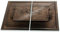 Herdabdeckplatte Abdeckung Ceranfeld Abdeckplatte Schneidebrett 2-Teilig 80x52 Textur Braun Spritzschutz Glasplatte Ceranfeldabdeckung Schutz Herdschutz Sicherheitsglas Glasschneidebrett 2x40x52