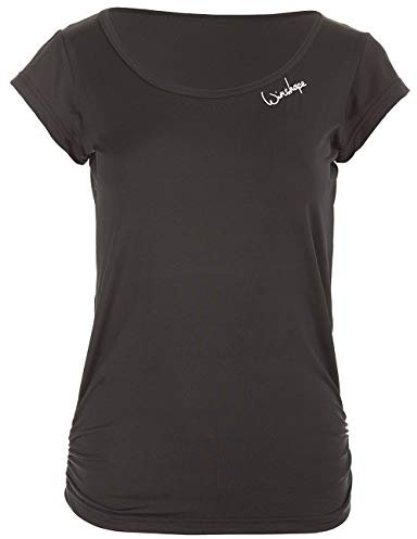 Winshape Damen Super Leichtes Functional Kurzarmshirt Aet106 Tanktop, Schwarz, XL EU