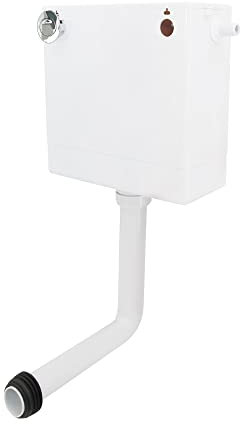 NRG Dual Flush Concealed Toilet Cistern with Top Access and Chrome Push Button