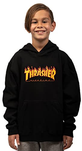 Thrasher Kinder Hoody Youth Flame (Black) M