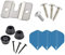 ONE80 Dartscheiben-Montageset – Wandhalterung & Hardware zum Aufhängen von Dartscheibe – Darthalter aus Edelstahl – inklusive Halterung, Schrauben, Bolzen, Stoßstange, Nägel und extra robuste Flights