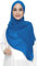 Lina & Lily Damen Muslim Premium Chiffon Hijab Kopftuch Schal aus Leicht Stoff (Indigoblau)