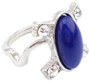 LCUK Der Vampire Diaries Ring Tageslicht Sonnenschutzring Klassisches Design Blauer Stein Ring für Damen Modeaccessoires