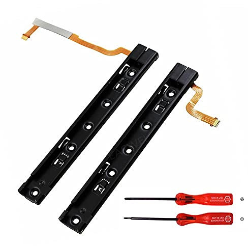 Rinbers Soporte deslizante izquierdo y derecho con sensor de cable flexible de repuesto para consola Nintendo Switch NS 2017 HAC-001 barra deslizante