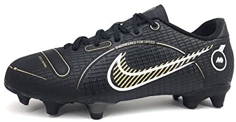 Nike Vapor 14 Academy Fg/MG, Scarpe da Calcio, Nero (Black/Metallic Gold-Metallic S), 27 EU