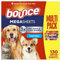 Bounce Pet Hair and Lint Guard Mega Dryer Sheets with 3X Pet Hair Fighters, Fresh Scent, 130 Count (Packaging May Vary)