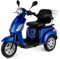 VELECO ZT15 - Dreirad Mobilitätsroller – komplett montiert und fahrbereit – elektromagnetische Bremse – Digitaler Tachometer - geräumiger Stauraum - 3 Rad Seniorenmobil (BLAU)