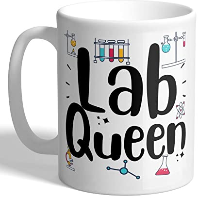 I Love Mugs - Lab Queen - Science Technician, Laboratory Mug, Ceramic, 11fl.oz.