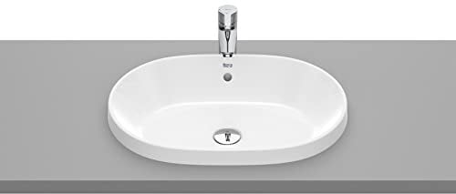 Roca,The Gap,ROUND - Lavabo de encimera,Blanco,550mm x 390mm x 40mm,A3270Y5000