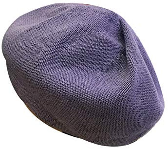 Strickmütze Damen Plissee Einfarbig Baskenmützen Baumwollmischung Zeitungsjung?Kappen Unisex Weibliche Stilvolle Malermütze Paperboy Cap für Outdoor (Farbe: Lavendel, Größe: Einheitsgröße)