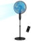 Emperial 16 Pedestal Fan | Standing Cooling Fan with Remote Control and LED Display - 3 Speed, 4 Modes, 7.5H Timer, 80° Oscillation, Adjustable Height - Perfect for Homes, Offices and Bedrooms