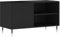 vidaXL Mueble de Discos Madera de ingeniería Negro 85x38x48 cm