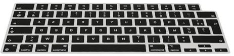 kwmobile Protection pour Clavier Compatible avec Apple MacBook Pro 14 (2023) A2779 - Protection Clavier Ordinateur AZERTY (FR) en Silicone - Noir