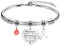 HEYEJET Inspirierende Geschenk Armbänder für Frauen Mädchen Silber Herz Armband mit 26 Buchstaben Personalisierte Geschenke für Freundin Mama Schwestern Kollegin Ehefrau Geburtstags Weihnachten (A)