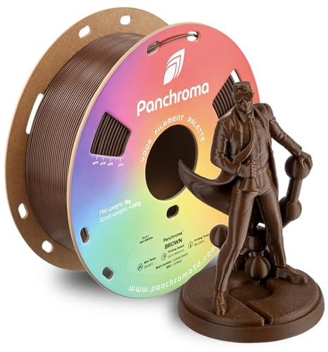 Polymaker Panchroma Brown 3D-Druck-Filament, 1,75 mm, 1 kg, kompatibel mit den meisten Druckern, ermöglicht Hochgeschwindigkeitsdruck