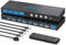 AILVLVNG 4K144Hz DisplayPort KVM Switch 4 Computers 1 Monitor USB3.0 8K@60Hz 4 Ports DP KVM Switches 4 in 1 Out for 4 Computers Share 1 Monitor and Keyboard Mouse etc. with Wireless Controller